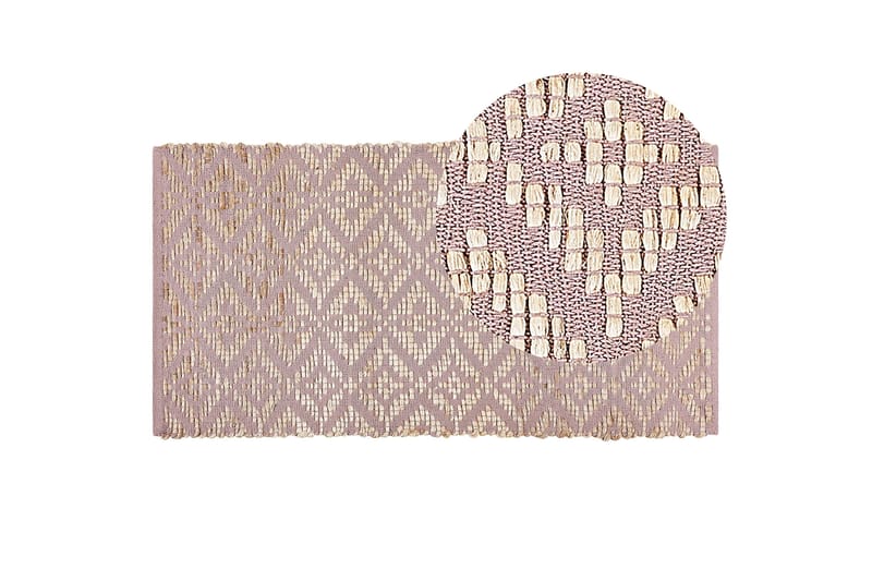 Bomullsmatta Gerze 80x150 cm - Rosa - Textil & mattor - Matta - Modern matta - Bomullsmatta