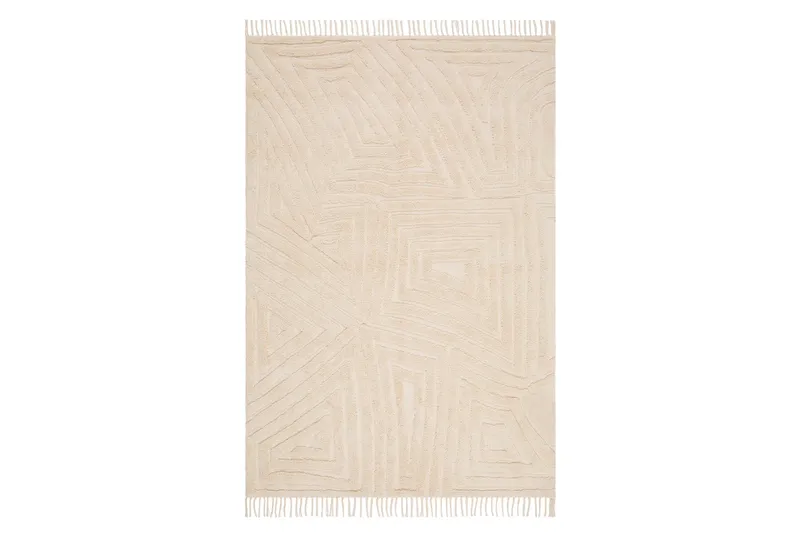 Marocko Bomullsmatta 160x230 cm, Creme