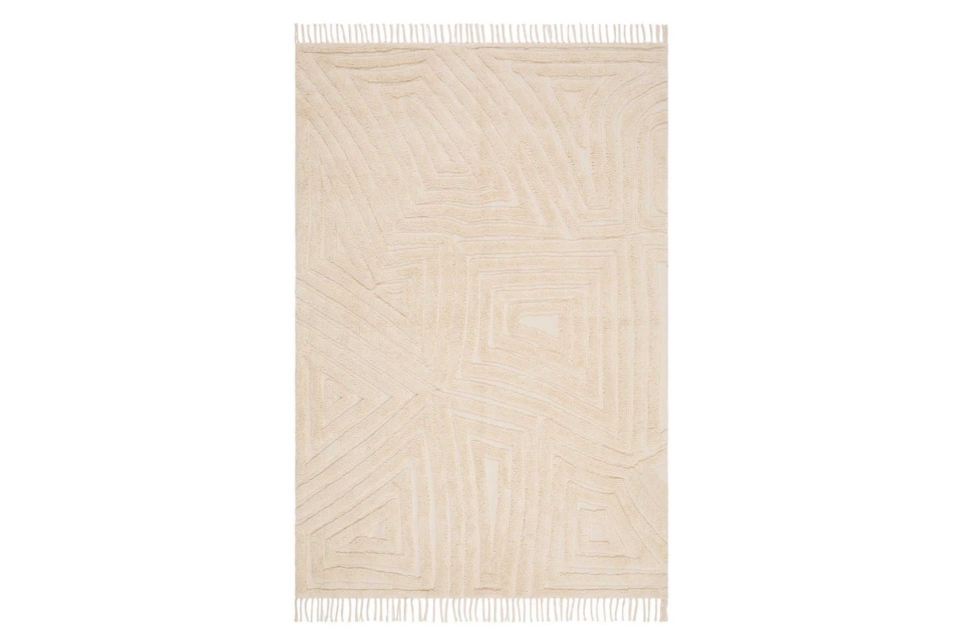 Marocko Bomullsmatta 160x230 cm - Creme