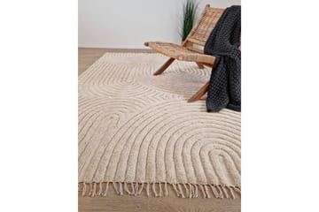 Marocko Bomullsmatta 160x230 cm - Creme - Textil & mattor - Matta - Modern matta - Bomullsmatta