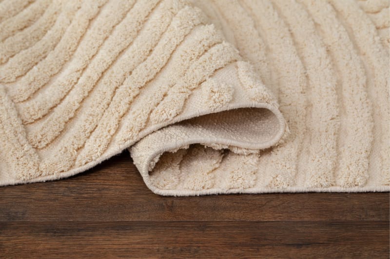 Marocko Bomullsmatta 160x230 cm - Creme - Textil & mattor - Matta - Modern matta - Bomullsmatta