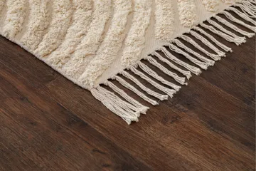 Marocko Bomullsmatta 160x230 cm - Creme - Textil & mattor - Matta - Modern matta - Bomullsmatta