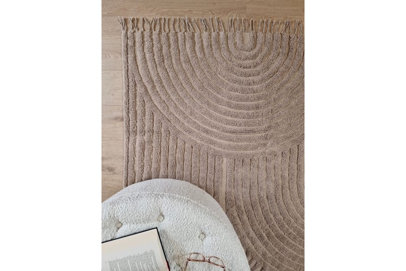 Marocko Bomullsmatta 160x230 cm - Linne - Textil & mattor - Matta - Modern matta - Bomullsmatta
