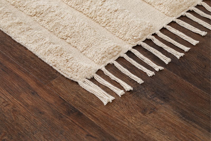 Marocko Bomullsmatta 200x300 cm - Creme - Textil & mattor - Matta - Modern matta - Bomullsmatta