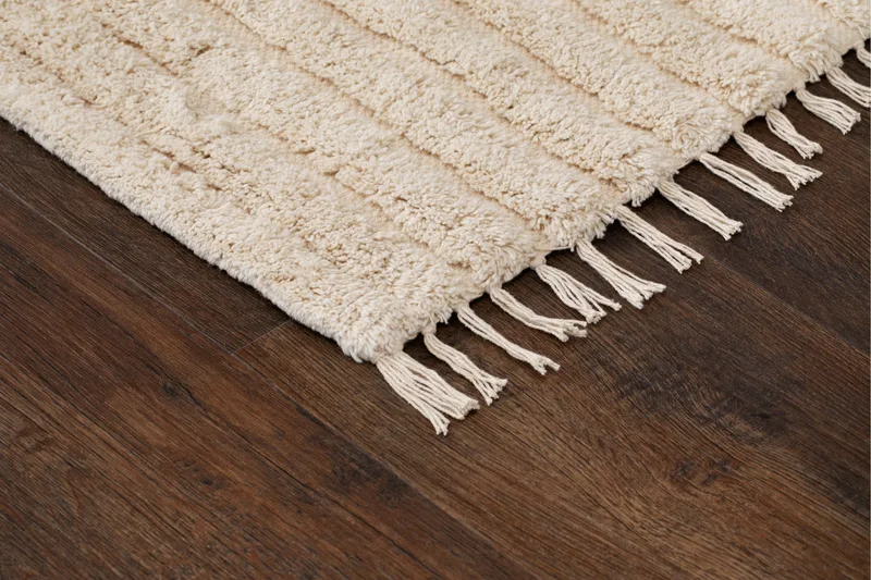 Marocko Bomullsmatta 200x300 cm - Creme - Textil & mattor - Matta - Modern matta - Bomullsmatta