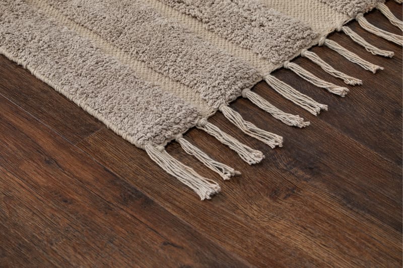 Marocko Bomullsmatta 200x300 cm - Linne - Textil & mattor - Matta - Modern matta - Bomullsmatta