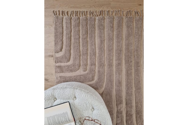 Marocko Bomullsmatta 200x300 cm - Linne - Textil & mattor - Matta - Modern matta - Bomullsmatta