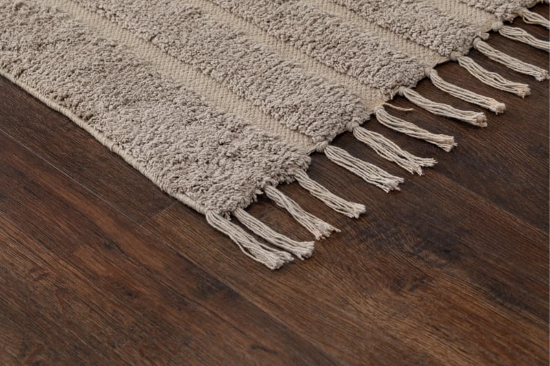 Marocko Bomullsmatta 200x300 cm - Linne - Textil & mattor - Matta - Modern matta - Bomullsmatta