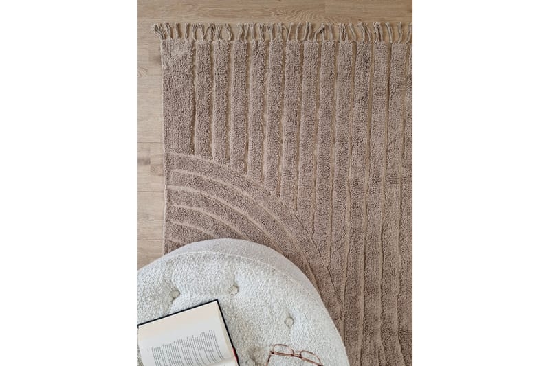 Marocko Bomullsmatta 200x300 cm - Linne - Textil & mattor - Matta - Modern matta - Bomullsmatta