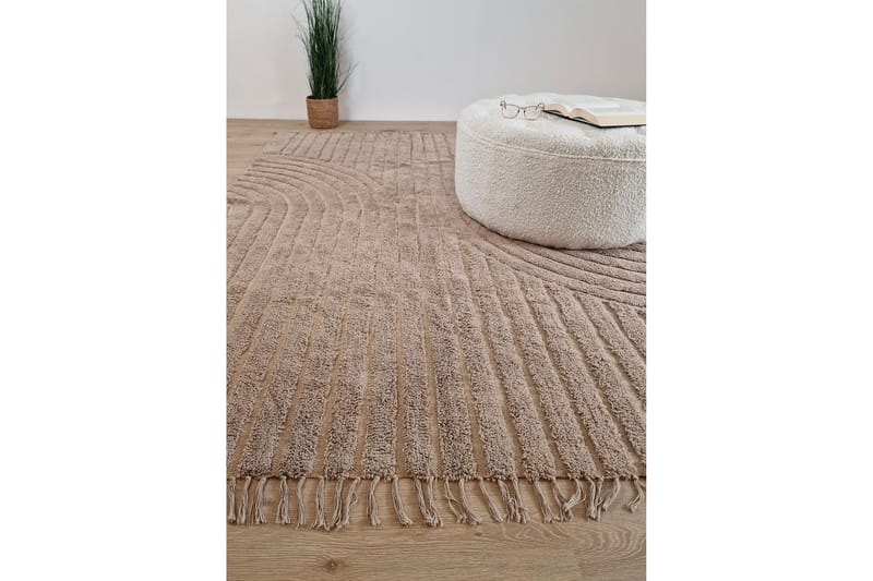 Marocko Bomullsmatta 200x300 cm - Linne - Textil & mattor - Matta - Modern matta - Bomullsmatta