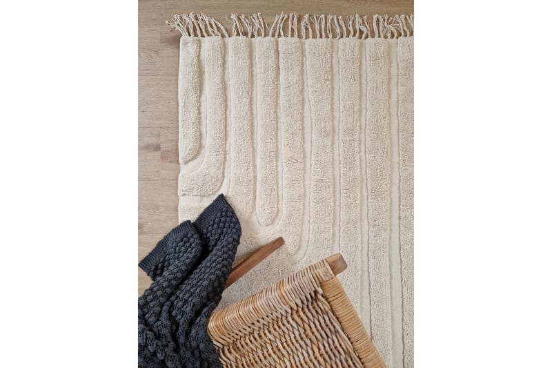 Marocko Bomullsmatta 240x340 cm - Creme - Textil & mattor - Matta - Modern matta - Bomullsmatta