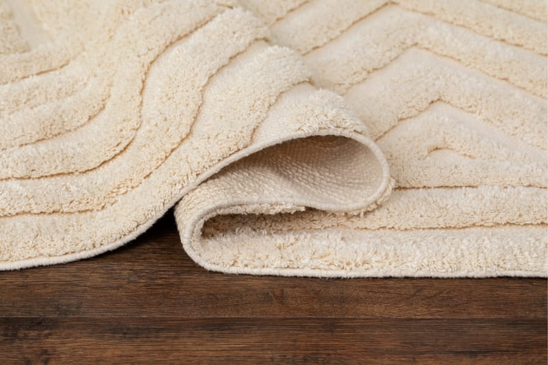 Marocko Bomullsmatta 240x340 cm - Creme - Textil & mattor - Matta - Modern matta - Bomullsmatta