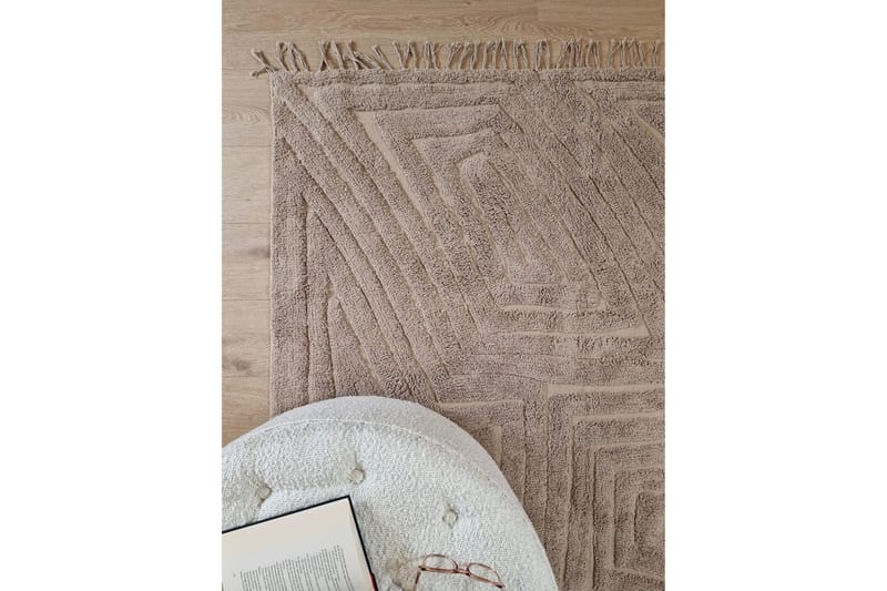 Marocko Bomullsmatta 240x340 cm - Linne - Textil & mattor - Matta - Modern matta - Bomullsmatta