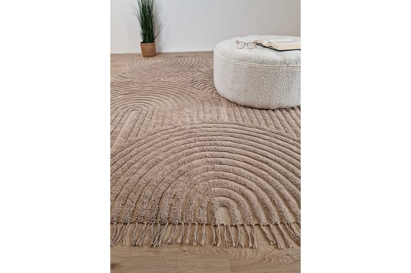 Marocko Bomullsmatta 240x340 cm - Linne - Textil & mattor - Matta - Modern matta - Bomullsmatta