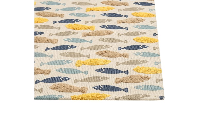 Bomullsmatta Ipuh 80x150 cm - Beige - Textil & mattor - Matta - Modern matta - Bomullsmatta