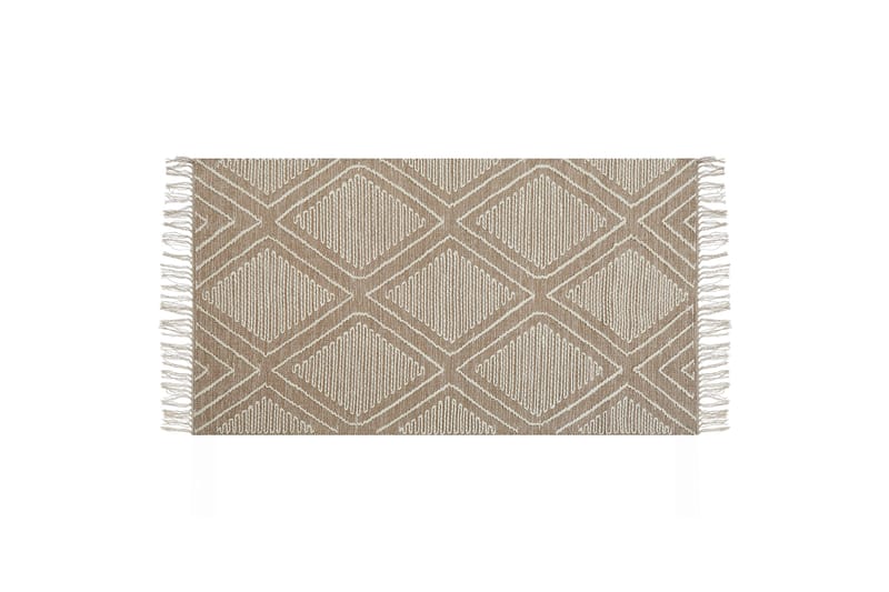 Bomullsmatta Kacem 80x150 cm - Beige - Textil & mattor - Matta - Modern matta - Bomullsmatta