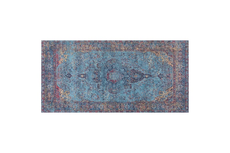 Bomullsmatta Kansu 80x150 cm - Blå - Textil & mattor - Matta - Modern matta - Bomullsmatta