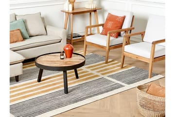 Bomullsmatta Katra 200x300 cm - Gul - Textil & mattor - Matta - Modern matta - Ryamatta