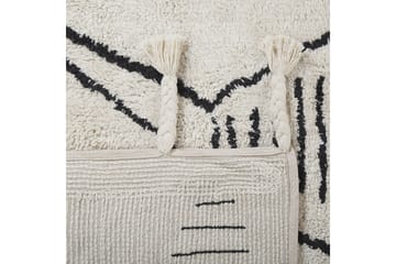 Bomullsmatta Kebir 140x200 cm - Svart/Vit - Textil & mattor - Matta - Modern matta - Bomullsmatta