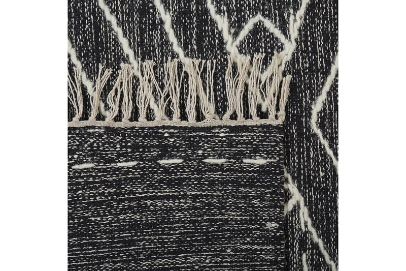 Bomullsmatta Khenifra 160x230 cm - Svart/Vit - Textil & mattor - Matta - Modern matta - Bomullsmatta