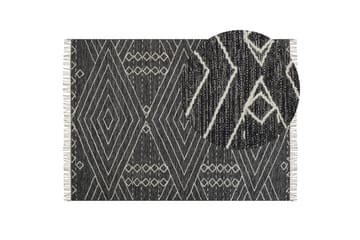 Bomullsmatta Khenifra 160x230 cm - Svart/Vit - Textil & mattor - Matta - Modern matta - Bomullsmatta