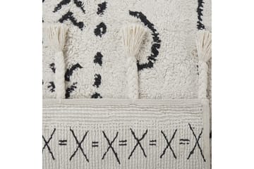 Bomullsmatta Khouribga 160x230 cm - Svart/Vit - Textil & mattor - Matta - Modern matta - Bomullsmatta