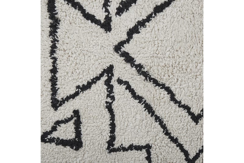 Bomullsmatta Khouribga 160x230 cm - Svart/Vit - Textil & mattor - Matta - Modern matta - Bomullsmatta