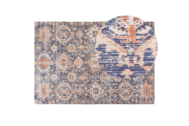 Bomullsmatta Kurin 140x200 cm - Blå - Textil & mattor - Matta - Modern matta - Gångmatta
