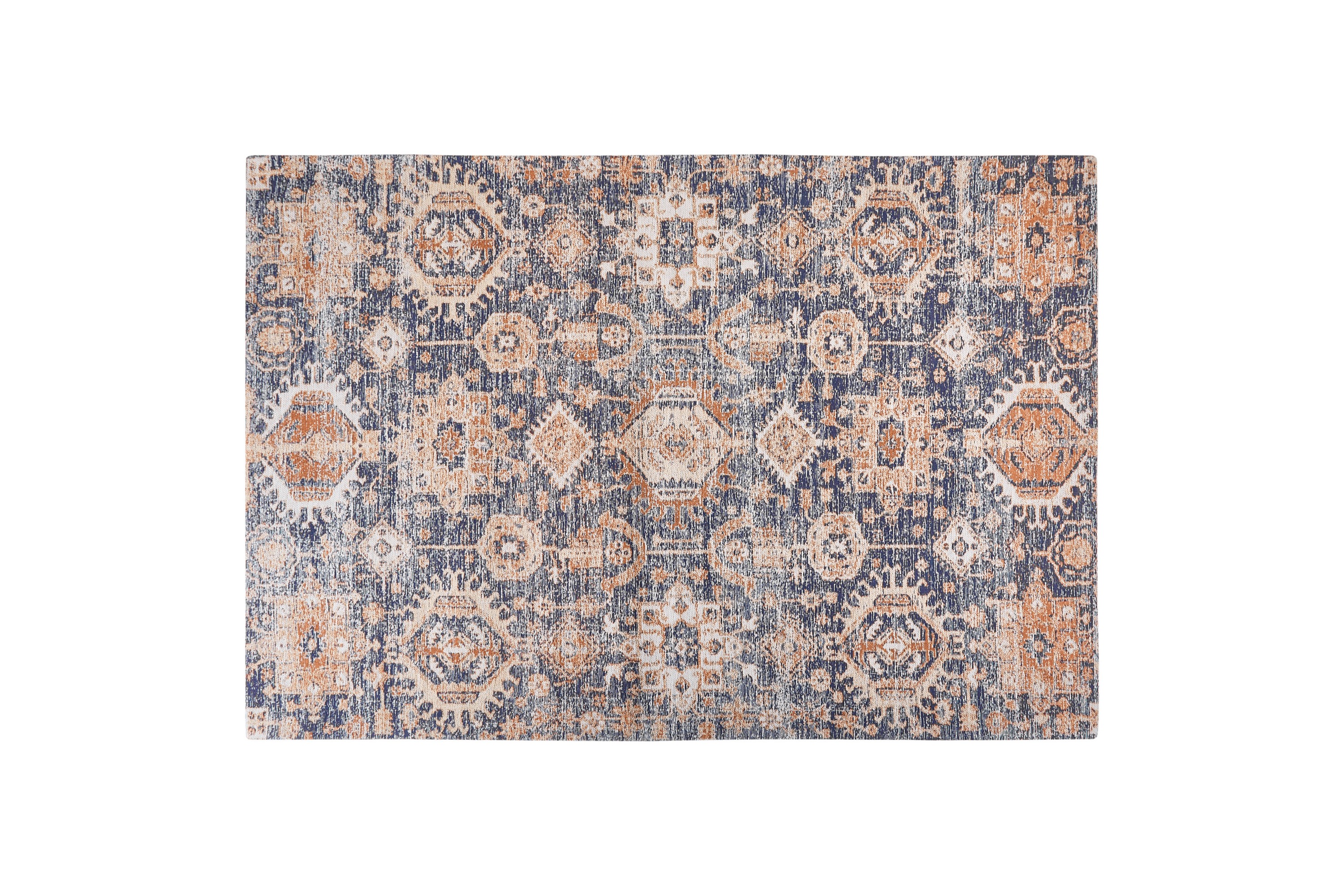 bomullsmatta kurin 140x200 cm - blå