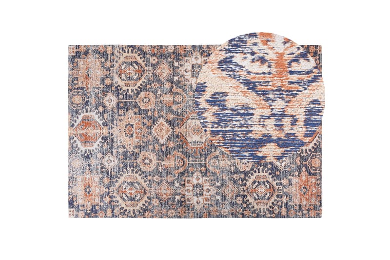 Bomullsmatta Kurin 200x300 cm - Blå - Textil & mattor - Matta - Modern matta - Gångmatta
