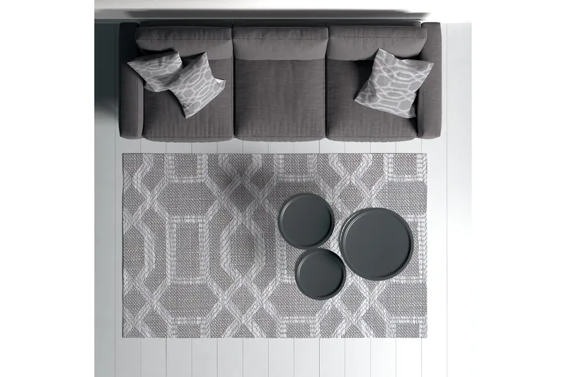 Magma Bomullsmatta 160x230 cm Rektangulär - Grå - Textil & mattor - Matta - Modern matta - Bomullsmatta