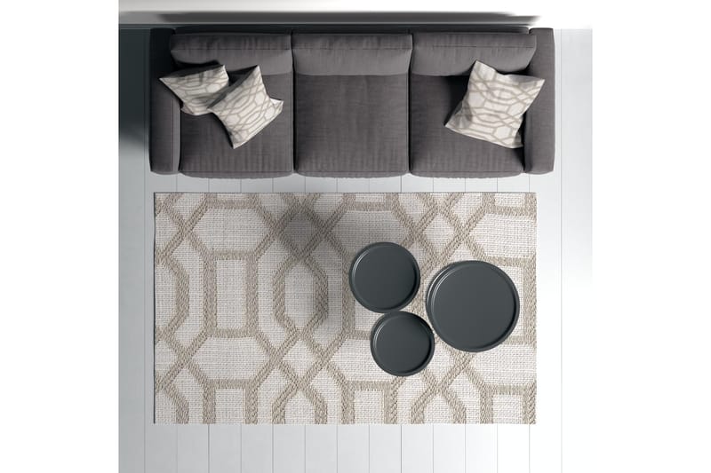 Bomullsmatta Maltina 80x120 Rektangulär - Grå - Textil & mattor - Matta - Modern matta - Bomullsmatta