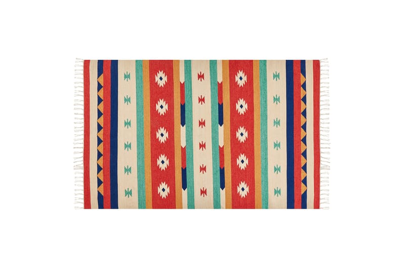 Bomullsmatta Margara 140x200 cm - Röd - Textil & mattor - Matta - Modern matta - Bomullsmatta