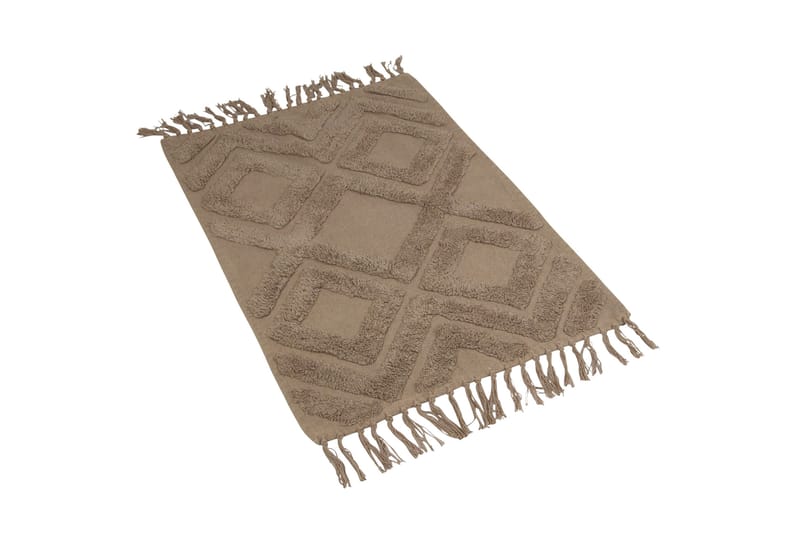Bomullsmatta Marly 80x250 Rektangulär - Mullvad - Textil & mattor - Matta - Modern matta - Bomullsmatta