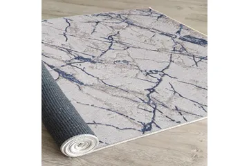 Masahiko Bomullsmatta 100x300 cm Rektangulär - Blå - Textil & mattor - Matta - Modern matta - Bomullsmatta