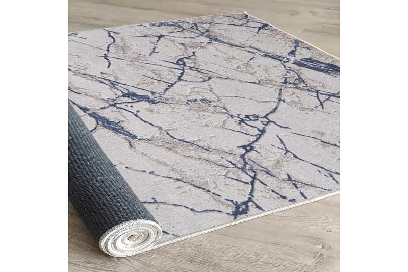 Masahiko Bomullsmatta 100x300 cm Rektangulär - Blå - Textil & mattor - Matta - Modern matta - Bomullsmatta