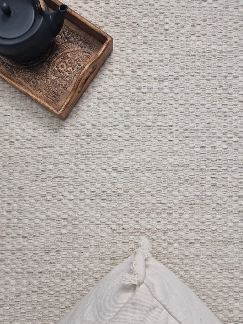 Rosendal Bomullsmatta 200x300 cm Rektangulär - Creme - Textil & mattor - Matta - Modern matta - Bomullsmatta