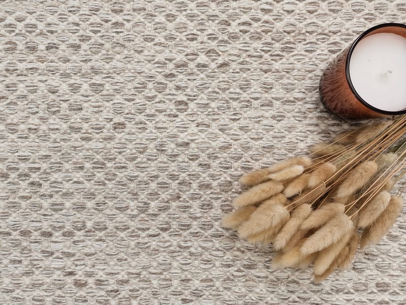 Varberg Bomullsmatta 160x230 cm Rektangulär - Beige - Textil & mattor - Matta - Modern matta - Gångmatta