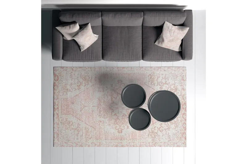 Nilam Bomullsmatta 160x230 cm Rektangulär - Creme - Textil & mattor - Matta - Modern matta - Bomullsmatta