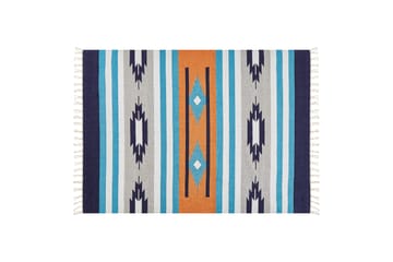 Bomullsmatta Noratus 140x200 cm - Blå - Textil & mattor - Matta - Modern matta - Bomullsmatta