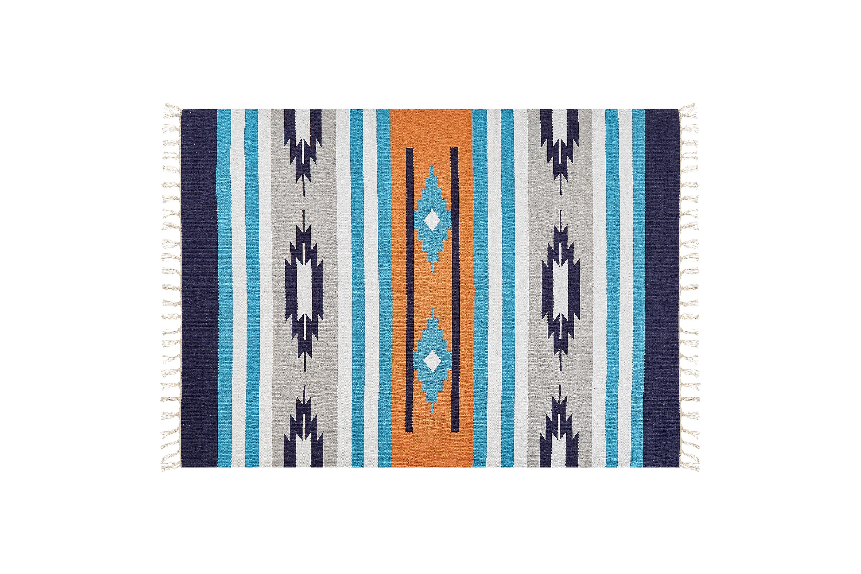 bomullsmatta noratus 140x200 cm - blå