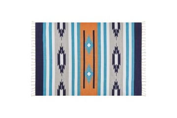 Bomullsmatta Noratus 200x300 cm - Blå - Textil & mattor - Matta - Modern matta - Bomullsmatta
