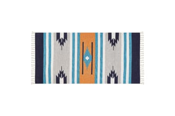 Bomullsmatta Noratus 80x150 cm - Blå - Textil & mattor - Matta - Modern matta - Bomullsmatta