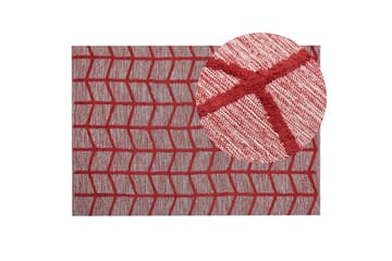 Bomullsmatta Notton 140x200 cm - Röd - Textil & mattor - Matta - Modern matta - Bomullsmatta