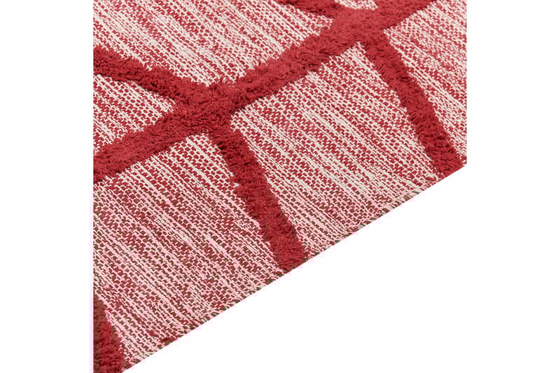 Bomullsmatta Notton 160x230 cm - Röd - Textil & mattor - Matta - Modern matta - Bomullsmatta