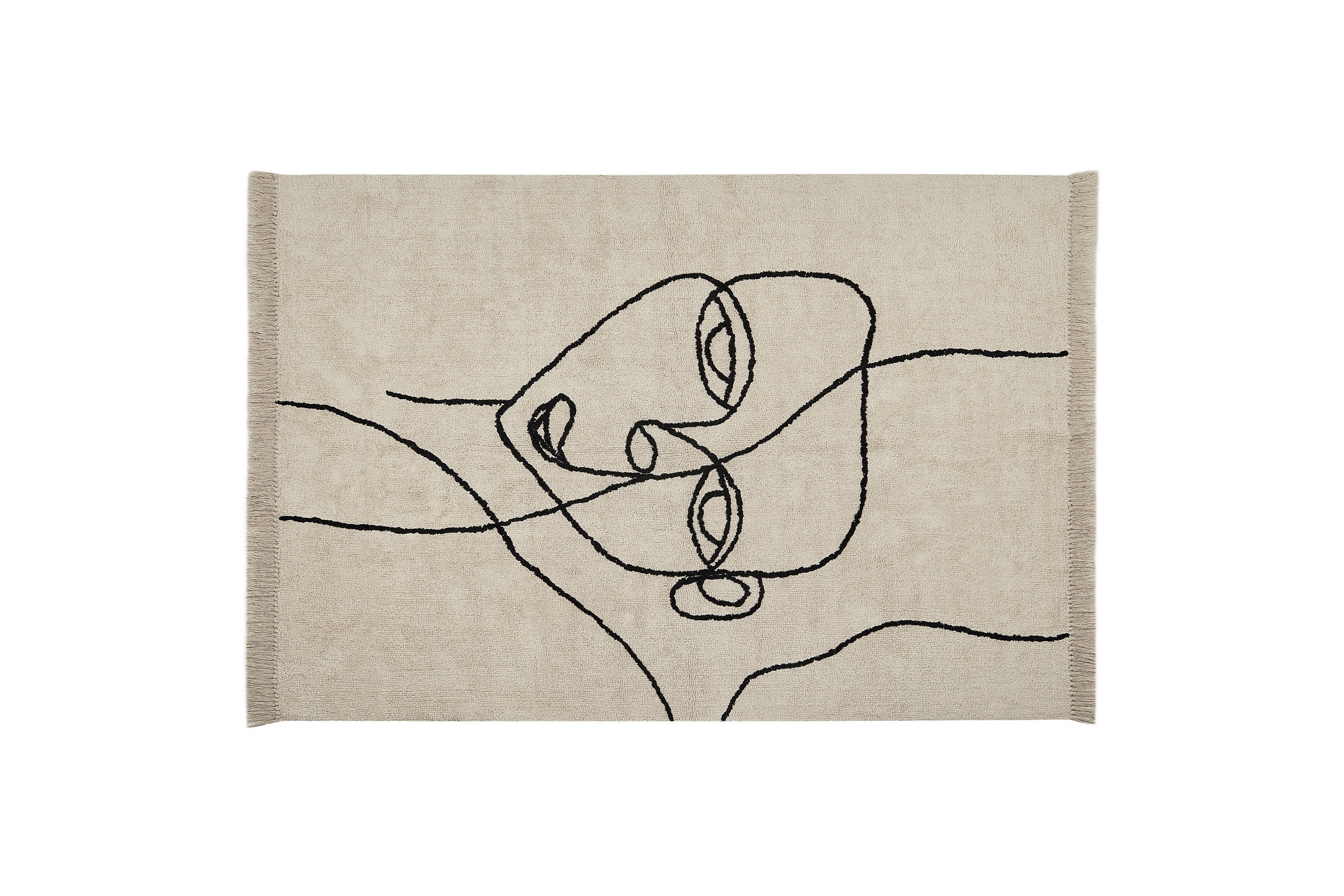 Bomullsmatta Nuru 140x200 cm Beige