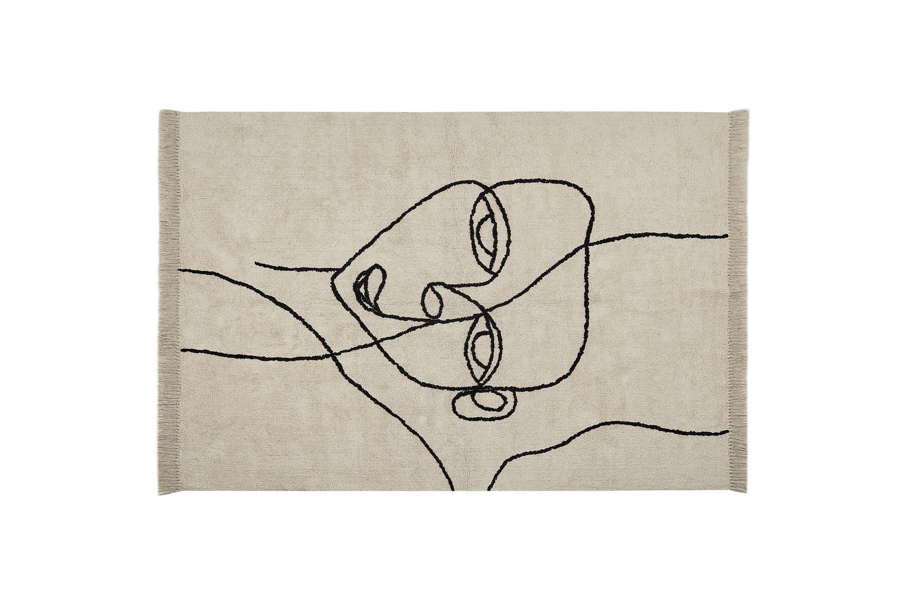 Bomullsmatta Nuru 160x230 cm Beige
