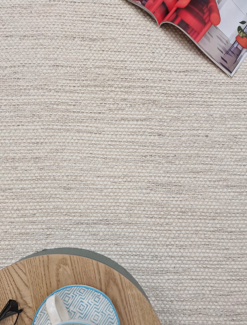 Visby Bomullsmatta 160x230 cm Rektangulär - Creme - Textil & mattor - Matta - Modern matta - Bomullsmatta