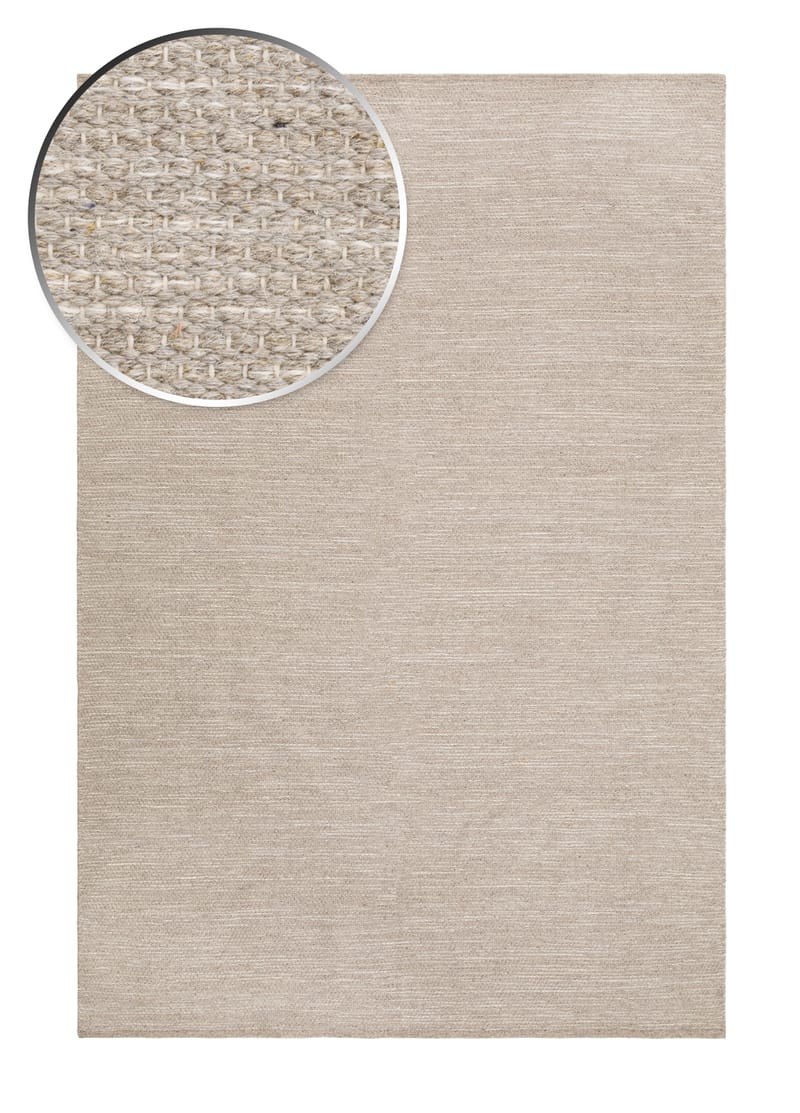 Visby Bomullsmatta 200x300 cm Rektangulär - Linne - Textil & mattor - Matta - Modern matta - Bomullsmatta