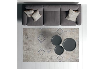 Sabrina Bomullsmatta 100x300 cm Rektangulär - Grå - Textil & mattor - Matta - Modern matta - Bomullsmatta